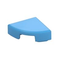 Tile Round 1 x 1 Quarter — Medium Blue