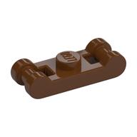 Plate Special 1 x 1 with Handle on 2 Ends — Reddish Brown