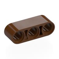 Technic Beam 1 x 3 Thick — Reddish Brown
