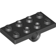 Plate Special 2 x 4 with 2 Pin Holes — Black