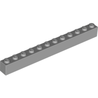Brick 1 x 12 — Light Bluish Gray