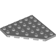 Wedge Plate 6 x 6 Cut Corner — Light Bluish Gray