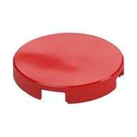 Tile Round 2 x 2 with Bottom Stud Holder — Red
