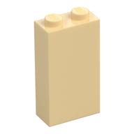 Brick 1 x 2 x 3 with Bottom Stud Holder — Tan