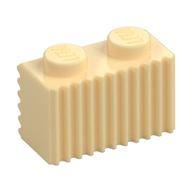 Brick Special 1 x 2 with Grille — Tan