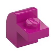 Brick Curved 1 x 2 x 1 1/3 with Curved Top — Magenta