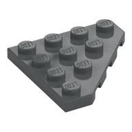 Wedge Plate 4 x 4 Cut Corner — Dark Bluish Gray