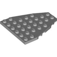 Wedge Plate 7 x 6 Boat Bow with Stud Notches — Light Bluish Gray