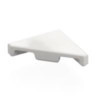 Tile 45° Cut 2 x 2 (Triangle) — White