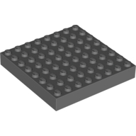 Brick 8 x 8 — Dark Bluish Gray