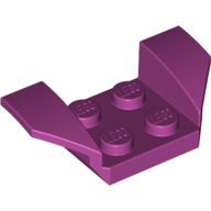 Mudguard 2 x 4 with 2 x 2 Studs and Flared Wings — Magenta