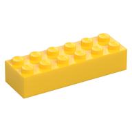 Brick 2 x 6 — Yellow