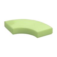 Tile 2 x 2 Curved, Macaroni — Yellowish Green