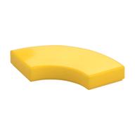 Tile 2 x 2 Curved, Macaroni — Yellow