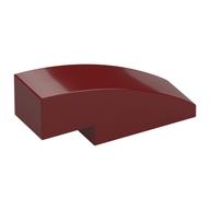 Brick Curved 3 x 1 No Studs — Dark Red