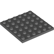 Plate 6 x 6 — Dark Bluish Gray