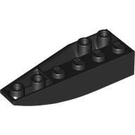 Wedge Curved Inverted 6 x 2 Right — Black