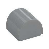 Brick Curved 1 x 1 x 2/3 Double Curved Top, No Studs — Light Bluish Gray