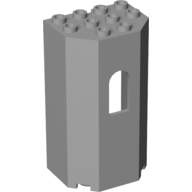 Panel 3 x 4 x 6 with Arched Window — Light Bluish Gray