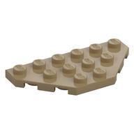 Wedge Plate 3 x 6 Cut Corners — Dark Tan