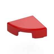 Tile Round 1 x 1 Quarter — Red
