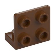 Bracket 1 x 2 - 2 x 2 Inverted — Reddish Brown