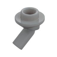 Bar, Angled with 1 x 1 Round Plate / Stud on End — Light Bluish Gray