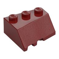 Wedge Sloped 45° 3 x 3 Right — Dark Red