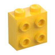 Brick Special 1 x 2 x 1 2/3 with 4 Studs on 1 Side — Yellow