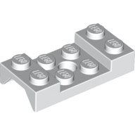 Wheel Arch, Mudguard 2 x 4 Studded with Hole — White