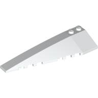 Brick Wedged, Curved 10 x 3 Left — White