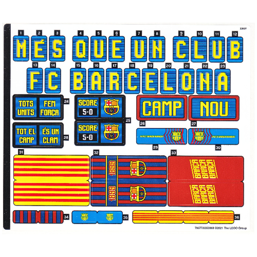 Sticker Sheet for Set 10284-1 — (Not Applicable)