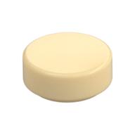 Tile Round 1 x 1 — Tan