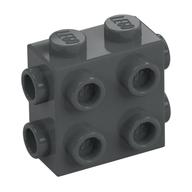Brick Special 1 x 2 x 1 2/3 with 8 Studs on 3 Sides — Dark Bluish Gray