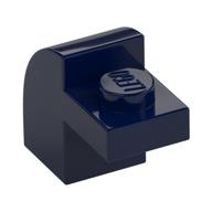 Brick Curved 1 x 2 x 1 1/3 with Curved Top — Dark Blue