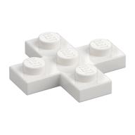 Plate 3 x 3 Cross — White
