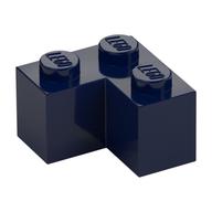 Brick 2 x 2 Corner — Dark Blue