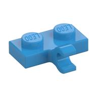 Plate Special 1 x 2 with Clip Horizontal on Side — Dark Azure