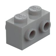 Brick Special 1 x 2 with Studs on 2 Sides — Light Bluish Gray