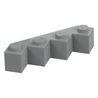Brick Wedged 4 x 4 Facet — Light Bluish Gray