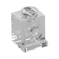 Brick Special 1 x 1 with Headlight — Trans-Clear