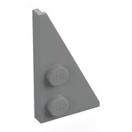 Wedge Plate 2 x 4 27° Right — Light Bluish Gray