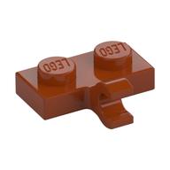 Plate Special 1 x 2 with Clip Horizontal on Side — Dark Orange