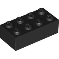 Brick 2 x 4 — Black