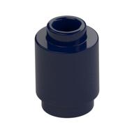Brick Round 1 x 1 Open Stud — Dark Blue