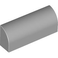 Brick Curved 1 x 4 x 1 1/3 No Studs, Lowered Inside Support — Light Bluish Gray