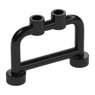 Bar 1 x 4 x 2 with Studs — Black