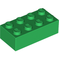 Brick 2 x 4 — Green