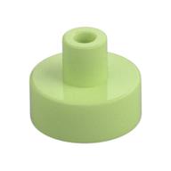 Tile Round 1 x 1 with Hollow Bar — Yellowish Green