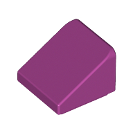 Slope 30° 1 x 1 x 2/3 (Cheese Slope) — Magenta